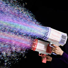 Load image into Gallery viewer, *NEW* LED Light Bubble Gun Rocket